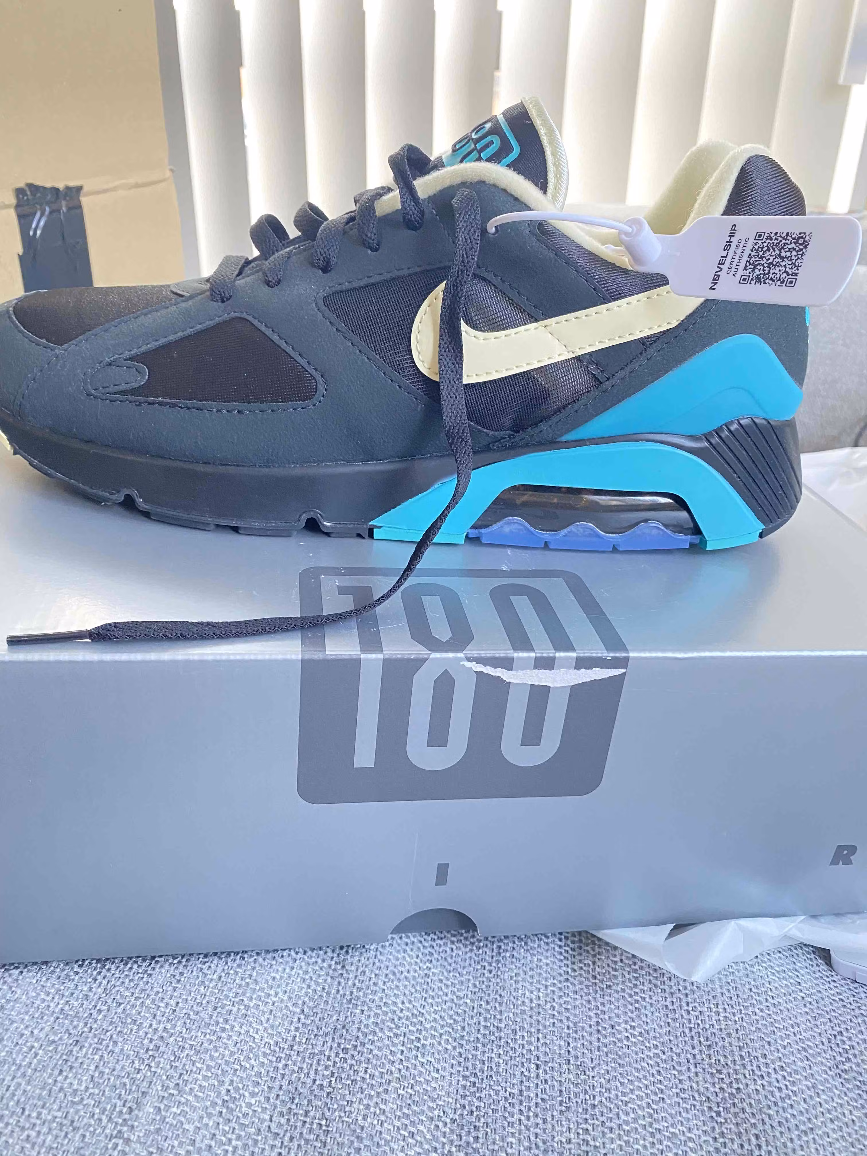 Nike Air Max 180 'Black Dusty Cactus' FJ9259-001 Nike Air Max 180 'Black Dusty Cactus' FJ9259-001